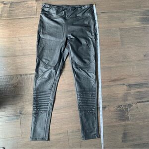 NWT Dynamite leather tight fit dress pants black